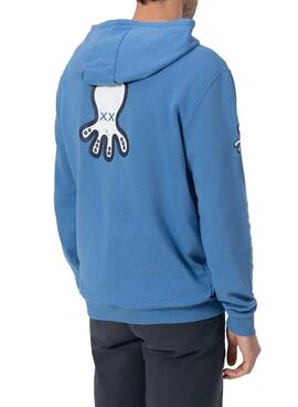 Sweat El Pulpo Logo bleu pour homme