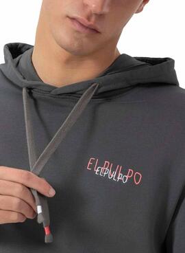 Sweatshirt El Pulpo Logo anthracite pour homme