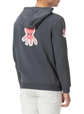 Sweatshirt El Pulpo Logo anthracite pour homme