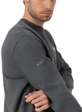Sweatshirt Le Poulpe Enjoy gris pour homme