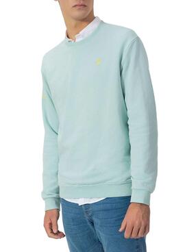 Sweat-shirt El Pulpo basique bleu turquoise pour homme