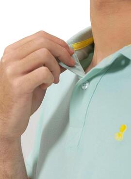 Polo El Pulpo basique turquoise pour homme