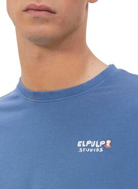 T-shirt El Pulpo Enjoy bleu pour homme