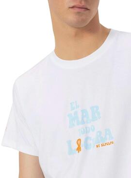 T-shirt El Pulpo La Mer Guérit Tout blanc pour homme