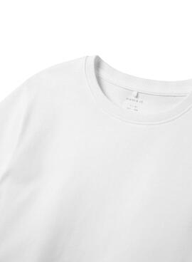 T-shirt Name It Grega Blanc pour fille