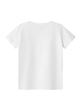 T-shirt Name It Vibbi blanc pour fille