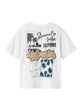 T-shirt Name It Zulla regular blanc pour enfant