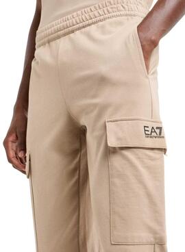 Pantalon Emporio Armani Cargo EA7 beige pour homme