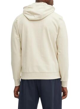 Sweat-shirt Emporio Armani EA7 beige pour homme