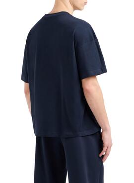 T-shirt Emporio Armani EA7 bleu marine pour homme