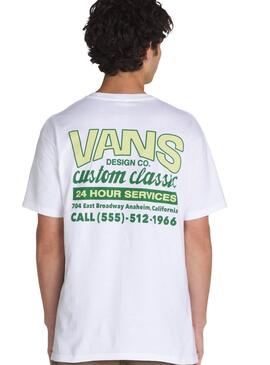 Maillot Vans Shop Front blanc pour homme