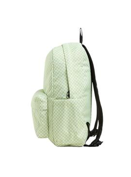Sac à dos Vans Old Skool Check vert pour femme et homme
