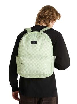 Sac à dos Vans Old Skool Check vert pour femme et homme