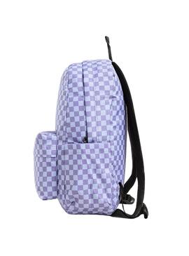 Sac à dos Vans Old Skool Check violet pour femme et homme