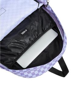 Sac à dos Vans Old Skool Check violet pour femme et homme