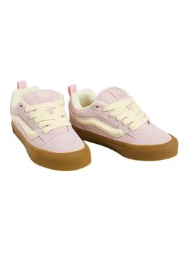 Sneakers Vans Knu Skool rose pour femme
