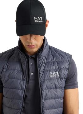 Casquette Emporio Armani EA7 Core noir et blanc pour homme
