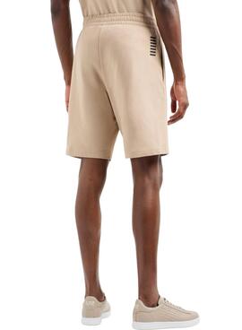 Bermuda Emporio Armani EA7 Core Identity tostado pour homme