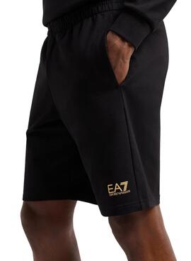 Emporio Armani EA7 Core Identity noir des Bermudes pour homme