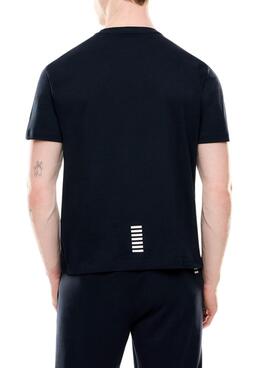 Maillot Emporio Armani EA7 Core Identity bleu marine pour homme.
