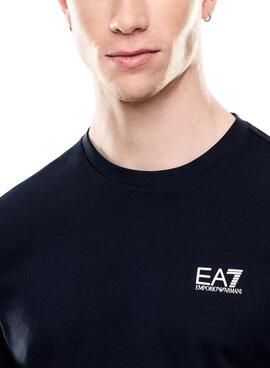 Maillot Emporio Armani EA7 Core Identity bleu marine pour homme.