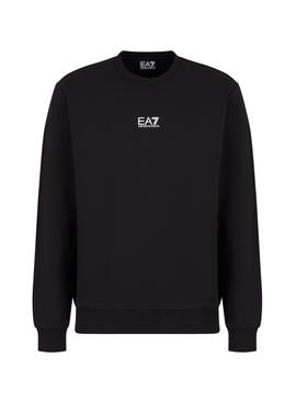 Sweat-shirt Emporio Armani EA7 Core Identity noir pour homme