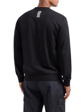 Sweat-shirt Emporio Armani EA7 Core Identity noir pour homme