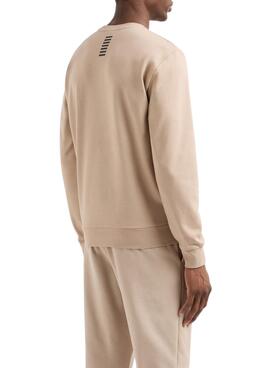 Sweatshirt Emporio Armani EA7 Core Identity toastée pour homme