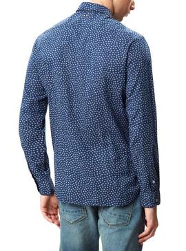 Chemise Napapijri Gassim Print Bleu Pour hommes