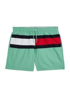 Maillot de bain Tommy Hilfiger Drawsting vert pour homme