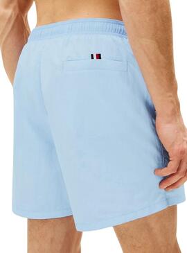 Maillot de bain Tommy Hilfiger Drawsting bleu clair pour homme