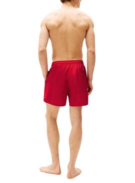 Maillot de bain Tommy Hilfiger Medium Drawsting rouge pour homme