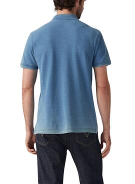 Polo Levi's Housemark bleu pour homme