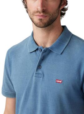 Polo Levi's Housemark bleu pour homme