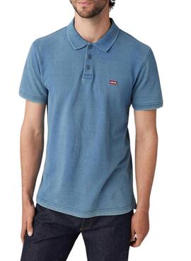 Polo Levi's Housemark bleu pour homme
