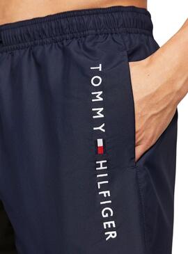 Maillot de bain Tommy Hilfiger Medium Drawsting bleu marine pour homme