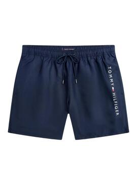 Maillot de bain Tommy Hilfiger Medium Drawsting bleu marine pour homme