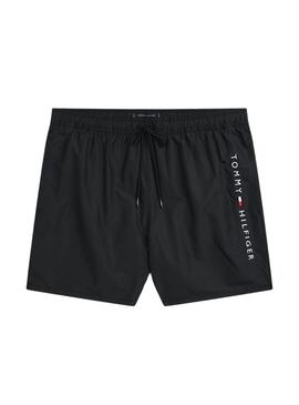 Maillot de bain Tommy Hilfiger Medium Drawstring noir pour homme
