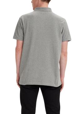 Polo Levi's Housemark gris pour homme