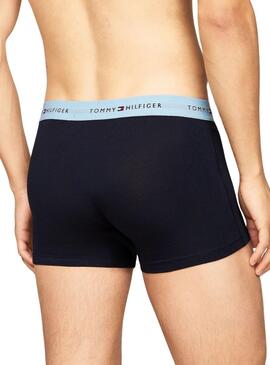 Boxers Tommy Hilfiger bleu marine pour hommes
