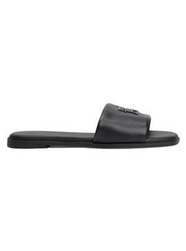 Sandales Tommy Hilfiger Logo noir pour femme