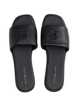 Sandales Tommy Hilfiger Logo noir pour femme