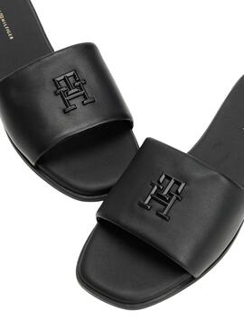 Sandales Tommy Hilfiger Logo noir pour femme