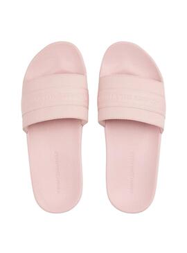 Tongs Tommy Hilfiger Poolside rose pour femme