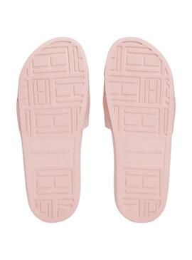 Tongs Tommy Hilfiger Poolside rose pour femme