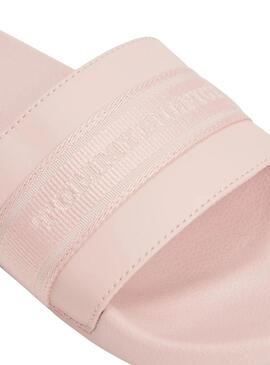 Tongs Tommy Hilfiger Poolside rose pour femme