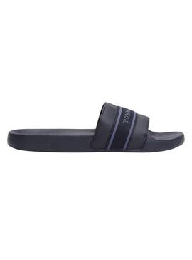 Tongs Tommy Hilfiger Poolside bleu marine pour femme