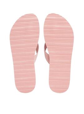 Tongs Tommy Hilfiger Webbing rose pour femme