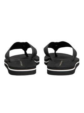 Tongs Tommy Hilfiger Webbing noir pour femmes