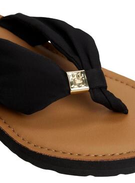 Sandales Tommy Hilfiger Elevated noires pour femmes